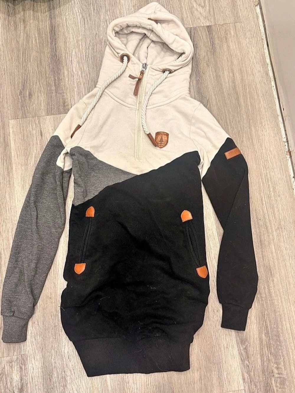 Wanakome Colorblock Half-Zip Hoodie Color Block XS